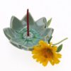 Guru-Shop Räucherstäbchen-Halter Keramik Räucherteller `Lotusblüte xl` - Modell 23