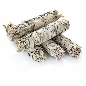 NKlaus Räucherstäbchen-Halter 5x Xxl Weißer Salbei White Sage Smudge Stick 24cm