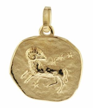 trendor Sternzeichenanhänger Sternzeichen- Widder 333 Gold 16 mm