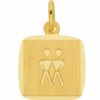 Adelia´s Kettenanhänger 333 Gold Sternzeichen Anhänger Zwilling