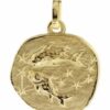 trendor Runder Anhänger Sternzeichen- Fische 585 Gold 16 mm