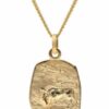 trendor Panzerkette Stier Sternzeichen Gold 333 / 8K mit vergoldeter Silberkette