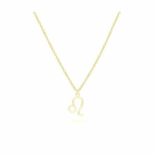 Beka&Bell Kette mit Anhänger 925-Sterling Silber vergoldet Glänzend 42cm Löwe