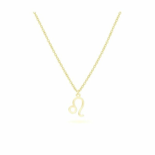 Beka&Bell Kette mit Anhänger 925-Sterling Silber vergoldet Glänzend 42cm Löwe