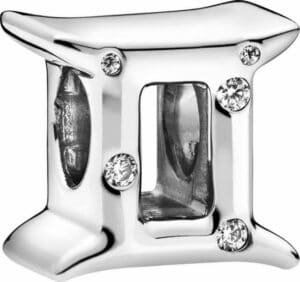 Pandora Kettenanhänger Pandora Sternzeichen Charm 798428C01 Zwilling Sparkling Gemini Zodi (1-tlg)