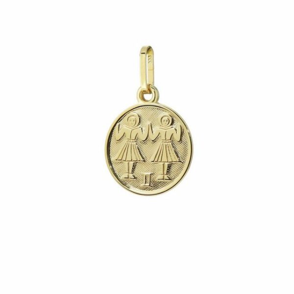 NKlaus Sternzeichenanhänger Zwillinge Sternzeichen 333 8 Karat Gelbgold 12mm K