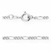 JuwelmaLux Silberkette Halskette Silber Figarokette (1-tlg)