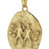 trendor Sternzeichenanhänger Sternzeichen- Zwilling Gold 333 / 8K 20 mm