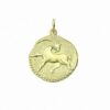 Adelia´s Kette mit Anhänger 333 Gold Sternzeichen Anhänger Steinbock Ø 18
