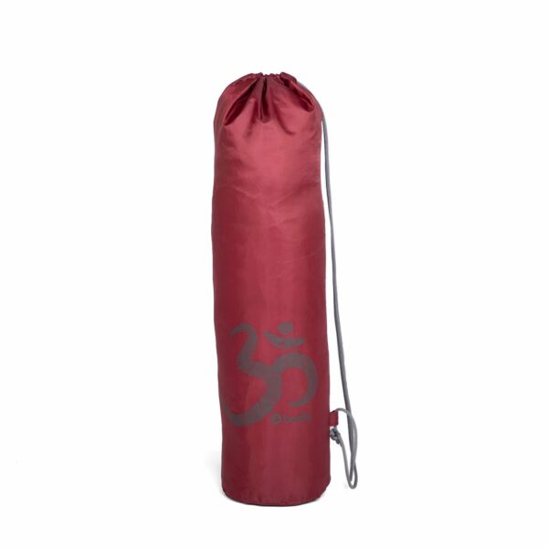 Easy Bag Yogamattentasche aus Polyester mit OM Print dunkelrot