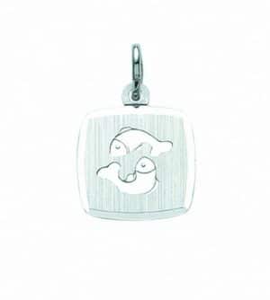 Adelia´s Kette mit Anhänger 925 Silber Sternzeichen Anhänger Fisch
