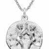 trendor Kette mit Anhänger Sternzeichen Zwillinge Ø 20 mm und 925 Silber