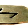 Kiss of Leather Kettenanhänger Rune Runen Anhänger Bronze Buchstabe AE Eihwaz Eoh Transformation