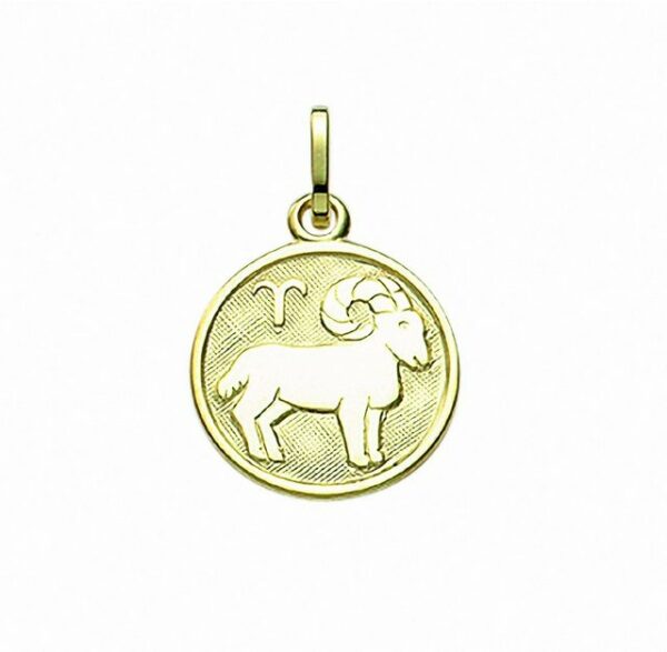 Adelia´s Kette mit Anhänger 333 Gold Sternzeichen Anhänger Widder Ø 11