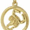trendor Sternzeichenanhänger Sternzeichen Skorpion 333 Gold Ø 16 mm