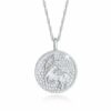 Elli Kette mit Anhänger Sternzeichen Schütze Zodiac Astro Münze 925 Silber