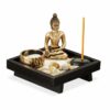 relaxdays Buddhafigur Zen Garten mit Buddha
