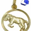 unbespielt Sternzeichenanhänger Kettenanhänger Anhänger Sternzeichen Widder 375 Gold 9 Karat 15 mm