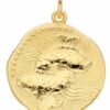 Adelia´s Kettenanhänger 333 Gold Sternzeichen Anhänger Fisch Ø 18