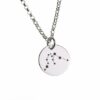 Silberkettenstore Kette mit Anhänger Runde Erbskette 2mm mit Anhänger Sternzeichen WASSERMANN - 925 Silber