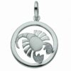 Adelia´s Kette ohne Anhänger 925 Silber Sternzeichen Anhänger Skorpion mit Zirkonia Ø 25