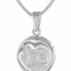 trendor Kette mit Anhänger Widder Sternzeichen mit 925 Silber Ø 15 mm