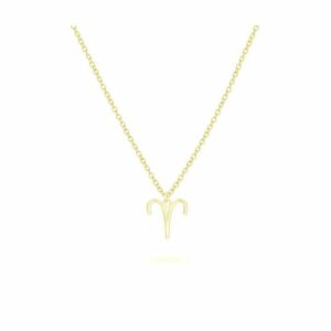 Beka&Bell Kette mit Anhänger 925-Sterling Silber vergoldet Glänzend 42cm Widder