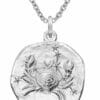 trendor Kette mit Anhänger Sternzeichen Krebs Ø 20 mm und 925 Silber