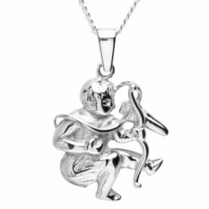 OSTSEE-SCHMUCK Kette mit Anhänger - Tierkreiszeichen Schütze - Silber 925/000 -