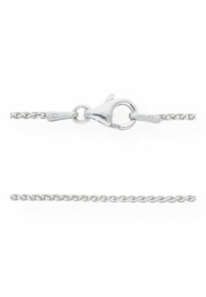JuwelmaLux Silberkette Halskette Silber Zopfkette 38 cm (1-tlg)