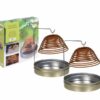 Spetebo Räucherstäbchen-Halter Citronella Räucherspirale 6 Stück + 2 Halterungen