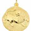 Adelia´s Kettenanhänger 333 Gold Sternzeichen Anhänger Löwe Ø 18