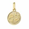 NKlaus Kettenanhänger Kettenanhänger Fische Sternzeichen 375 Gelb Gold 9 Karat 12mm Horoskop