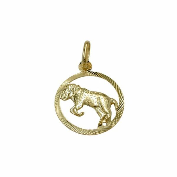 Gallay Sternzeichenanhänger Anhänger 15mm Sternzeichen Widder 9Kt GOLD