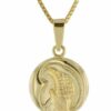 trendor Kette mit Anhänger Steinbock Sternzeichen Gold 333/8K mit goldplattierter Kette