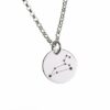 Silberkettenstore Kette mit Anhänger Runde Erbskette 2mm mit Anhänger Sternzeichen LÖWE - 925 Silber