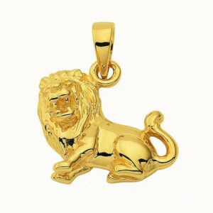 Adelia´s Kette mit Anhänger 585 Gold Sternzeichen Anhänger Löwe