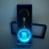 Stelby Schlüsselanhänger Fisch Sternzeichen Schlüsselanhänger LED Multicolor mit Geschenkbox