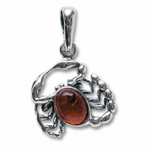 HOPLO Kettenanhänger Sternzeichen Skorpion Schmuck Anhänger 925er Silber - Zodiac - 22x17mm