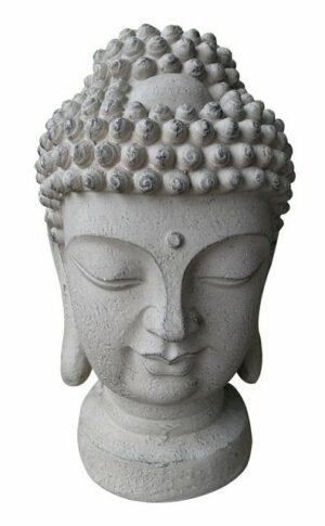 7even Buddhafigur Großer Buddha Kopf ca. 47cm - robust und wetterfest in original Steinoptik