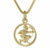 trendor Kette mit Anhänger Sternzeichen Schütze 333 Gold + goldplattierte
