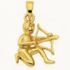 Adelia´s Kette mit Anhänger 585 Gold Sternzeichen Anhänger Schütze
