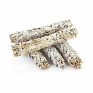 NKlaus Räucherstäbchen-Halter 5x Xl Weißer Salbei Smudge Sticks 65g Natur Salvia