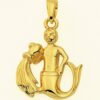 Adelia´s Kette mit Anhänger 585 Gold Sternzeichen Anhänger Wassermann