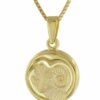 trendor Kette mit Anhänger Widder Sternzeichen Gold 333/8K mit goldplattierter Kette