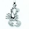Adelia´s Kette mit Anhänger 925 Silber Sternzeichen Anhänger Skorpion mit Zirkonia
