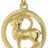 trendor Sternzeichenanhänger Sternzeichen Steinbock 333 Gold Ø 16 mm