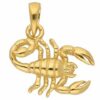 Adelia´s Kettenanhänger 585 Gold Sternzeichen Anhänger Skorpion
