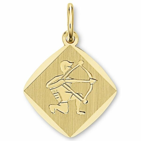 ONE ELEMENT Kette mit Anhänger Schütze Sternzeichen Anhänger aus 333 Gelbgold