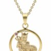 trendor Kette mit Anhänger Sternzeichen Wassermann Gold 333 + vergoldete